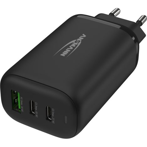ANSMANN USB-Ladegerät HC365PD, 3,25 A, 65 W, 3x USB, schwarz