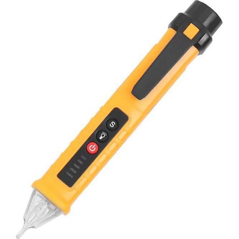 Testeur de tension sans contact Irovami, stylo testeur de tension pour électricien, jaune