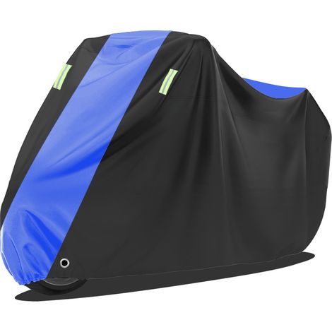 Telo coprimoto, adatto sia per giornate di sole che di pioggia, con protezione da sole, pioggia e polvere, per CZ-96, colore nero e blu a contrasto, taglia 4XL (295110140 cm)