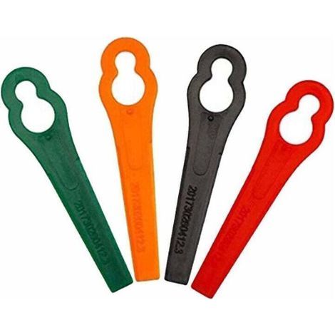 Lot de 100 Lames en Plastique de Rechange pour Coupe-Bordure Florabest LIDL FRTA 20 A1, FAT 18B3, FRT18A. (1/3)