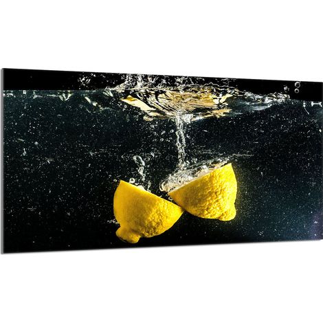 Protezione per piano cottura in vetro 90x52 Limone (1/5)