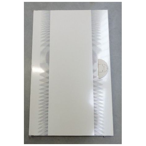 Porte pleine quadro4 p 56mm h 600mm l 370mm RAL 9010 blanc paloma HAGER FC311
