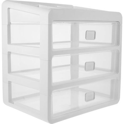 Boîte de rangement cosmétique et organisateur de maquillage avec tiroirs à plusieurs niveaux