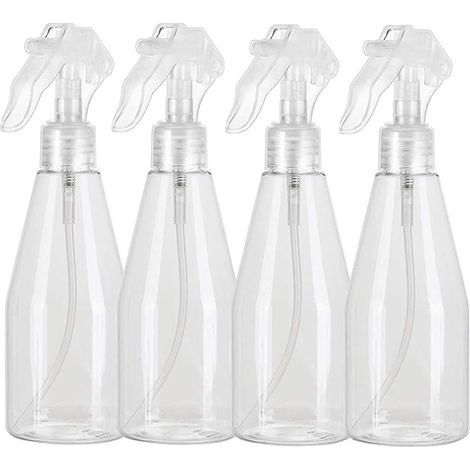 Leere 200-ml-Sprühflasche, 4er-Packung durchsichtige Kunststoff-Sprühflaschen für Gartenarbeit, Schönheitspflege und Haarpflege. (1/5)