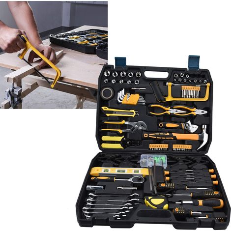 Coffret de 168 clés à douille, kit d'outils de réparation automatique, coffret d'outils mixtes, coffret d'outils manuels, disponible dans un entrepôt à l'étranger. (1/5)