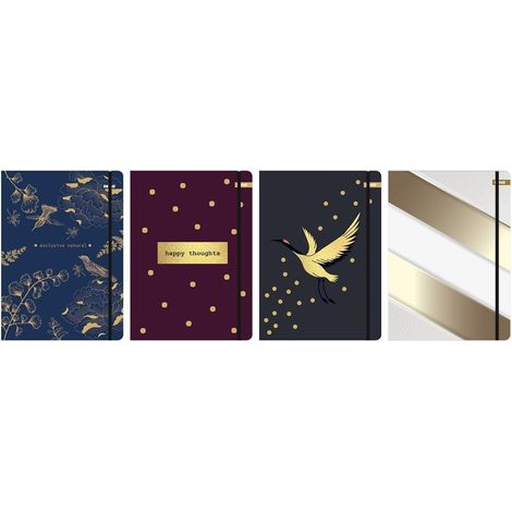 Carpeta elástica A4 de color metalizado