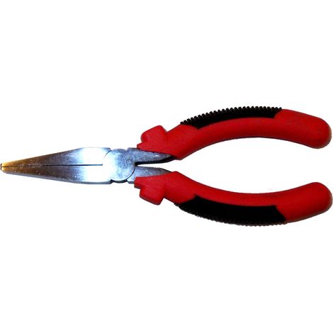 FPLUS lams alicate boca plana 6 mango rojo y negro  c0022 , lams alicate boca plana 6 mango rojo y negro  c0022