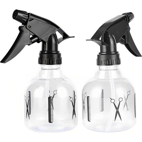 Vaporisateur Vide - 250 ml - Plastique - Pour Coiffure Voyage Nettoyage Plantes - Lot de 2 (1/5)