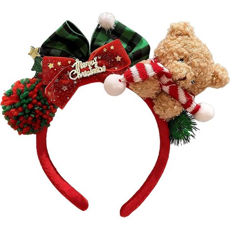 Festive Headbands, Festive Hat Accessories, Christmas Headband for Girls, for Teenagers, Girls, Fancy Dress, Holidays, Birthday Party, Favourites, Holiday Parties, Photo Box, Festival, Costume Parties (1/5)