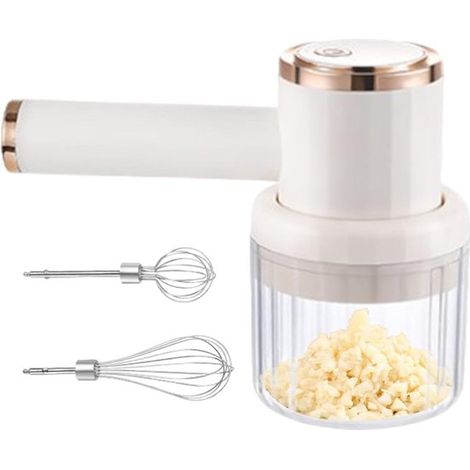 Picadora eléctrica pequeña: picadora eléctrica de ajo, recargable por USB, procesador de alimentos portátil, picadora eficiente para (1/5)
