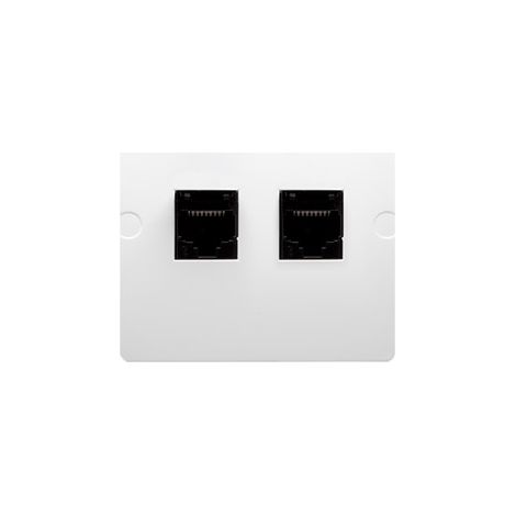Presa per computer RJ45 + presa telefonica RJ11 BMF5T.02/11 Modulo base bianco (1/4)