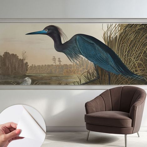 Papier peint adhésif décoratif pour salon chambre et cuisine Facile à poser avec colle Oiseaux aquatiques 250x104 cm (1/5)