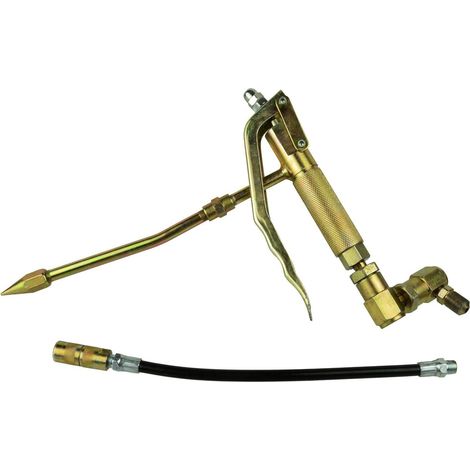 GEKO G01129 A PISTOLET POUR POMPE À AIR AVEC MÉTAL ET TUYAU EN CAOUTCHOUC, MULTICOLORE G01123A