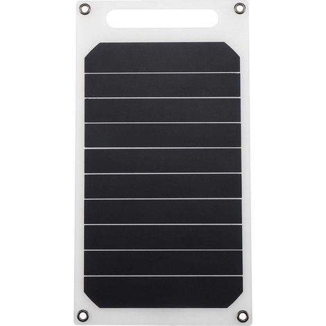Chargeur de panneau solaire 10W 5V, Port USB, Portable, haute puissance, en forme de papier, monocristallin, pour téléphone Portable, Camping (1/5)
