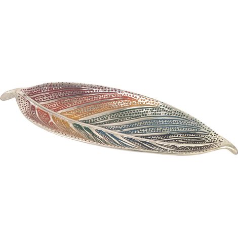 Dekorativer Räucherstäbchenhalter mit Blattmotiv, handgefertigtes Räuchergefäß aus Aluminium, Zen-Aromatherapie-Accessoire