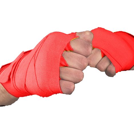 Bandage Pour Poignets - Coton Élastique 4,5 M × 5 Cm - Protection Main Poignet Boxe Kickboxing MMA - Par 10 (1/5)