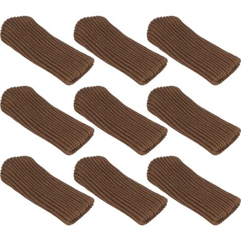 20 Stück gestrickte Stuhlhussen, doppelt dick, Möbelbeinschoner, Bodenschoner für Schreibtische (1/5)