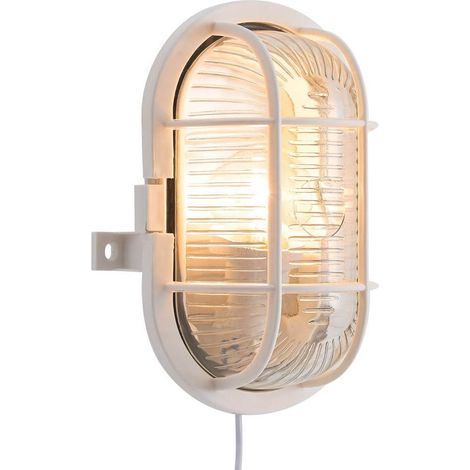 Applique murale luminaire SKOT Matière plastique Blanc H. 18 IP44 Nordlux-Extérieur