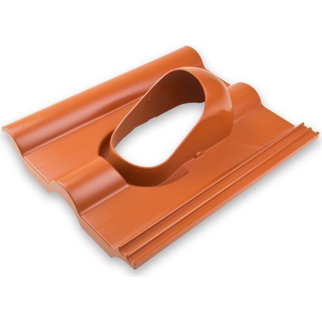 Klöber Entlüfterrohr DN110 rot Grundplatte Frankfurter Pfanne (1/4)