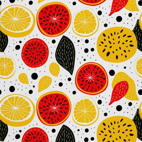 Tela decorativa para exteriores Oxford - Motivo frutal  DX6179 (1/5)