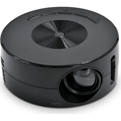 Filiyano – Projecteur compact : Cinéma, Jeux et connexion pour batterie externe USB Noir (1/5)