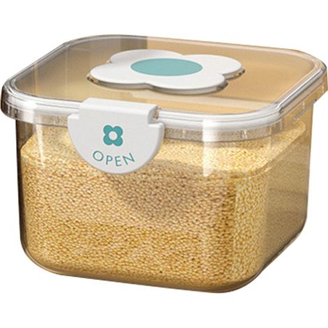 Boîte de Rangement Hermétique pour Riz 5kg - Récipient Transparent pour Aliments avec Couvercle (1/5)