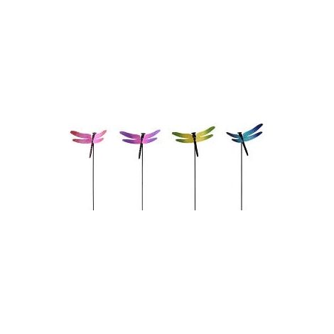 TrendLine Gartenstecker Metall Libelle sortiert 93 cm Gartenstecker