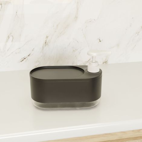 Berührungsloser 350-ml-Seifenspender mit Schaumsensor, 4 Geschwindigkeiten, USB-Ladefunktion, geeignet für Badezimmer und den täglichen Gebrauch (weiß, Schaummodus).