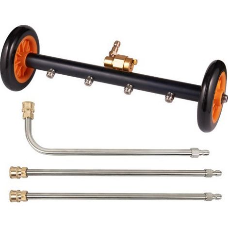 16-Zoll-Oberflächenreiniger, Fahrgestellreiniger, multifunktionaler Wasserbesen, 4000 psi – Orange (Düse nicht abnehmbar) (1/5)