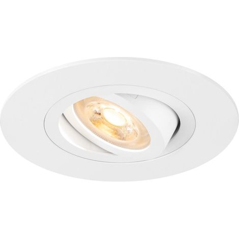 Spot encastré NEW TRIA® 75 XL intérieur orientable blanc GU10 10W IP20 - SLV - 1007624 (1/3)