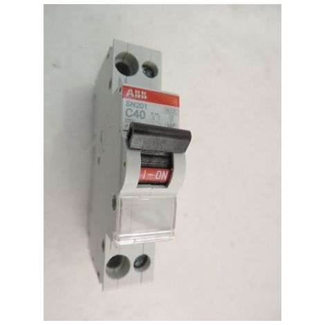 ABB – Disjoncteur unipolaire 40A courbe C 6kA – Bornes à vis – Pour installations électriques – 470642