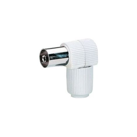 Legrand – Fiche télévision coaxiale femelle Ø9,52mm – Sortie latérale pour câbles TV et satellite – Connexion stable et discrète (1/5)