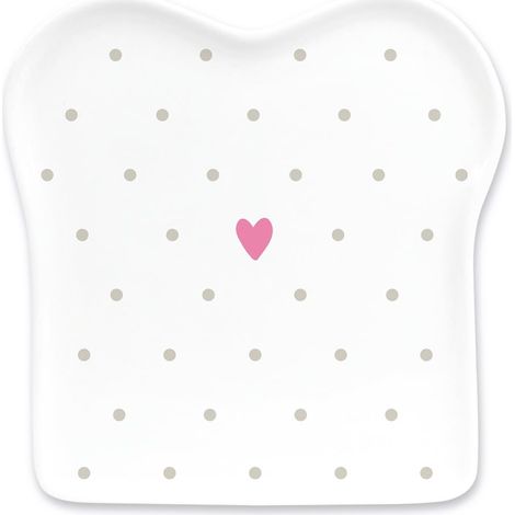 Assiette à toast en porcelaine