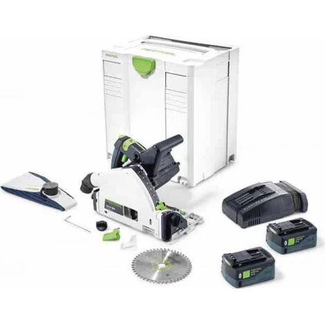 Festool – Scie plongeante sans fil TSC 55 – Profondeur de coupe 55mm – Moteur Brushless pour bois dur – Avec batterie 5.2Ah - TSC 55 LI (1/5)
