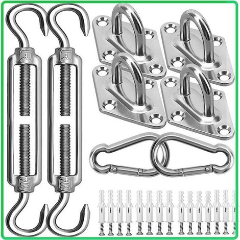 Kit de matériel de parasol en acier inoxydable 304 pour plusieurs endroits - 40 pcs - (1/4)