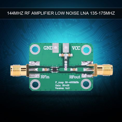 amplificateur RF à très faible bruit (LNA) 144 MHz, gain de 24 dB, 135-175 MHz (1/5)