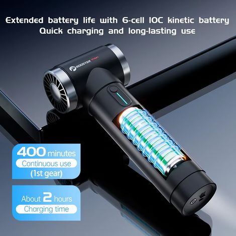 Séchoir à air comprimé 600 W avec moteur sans balais, souffleur d'air portable 4 vitesses et aspirateur à poussière, puissance turbo 1000 g pour sécher la voiture, balayer le jardin, nettoyer les appa (1/5)