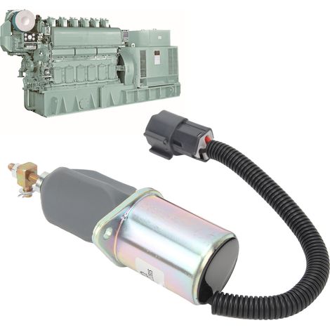 L'électrovanne de coupure de carburant DC12V 1751ES-12A3UC12B1S convient aux moteurs marins Yanmar (numéro de pièce : YC101632). (1/5)