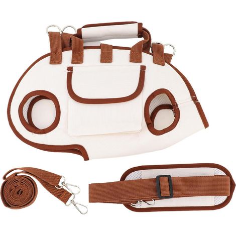 Harnais Transport Chien - Tissu Oxford Respirant - Bandoulière Réglable avec Coussin Épaule - Pour Promenades et Voyages - Taille S (1/5)