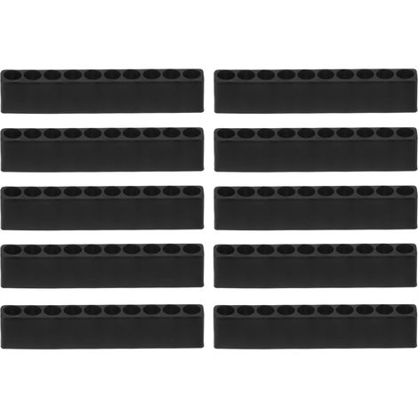 10Pcs Porte-Embouts de Tournevis Organisateur 82x9.5x16mm (1/5)