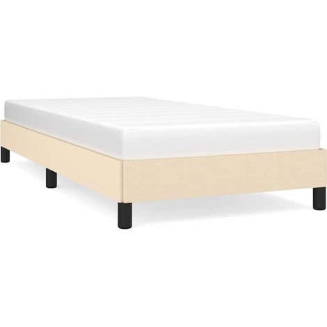 Maison Exclusive - Estructura de cama sin colchón tela crema 80x2 (1/5)