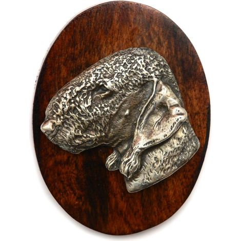 Bedlington Terrier, Rothbury Terrier: broche para exposición canina, clip para babero, pin para perro de Art-Dog (1/4)
