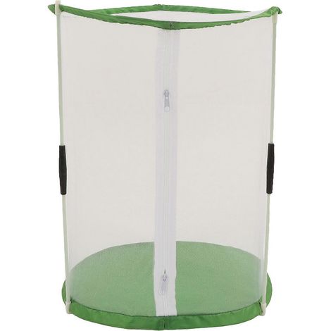 Transparenter Beobachtungskäfig für Insekten und Schmetterlinge, zylindrisches Netz, Gartenhabitat für Zierpflanzen, Zucht und Naturstudien. (1/5)