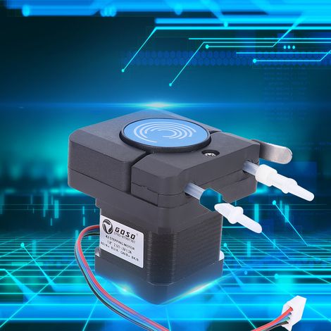 Pompe péristaltique dosage anticorrosion débit 0-140ml/min 6-24V moteur pas à pas 42 + pompe (1/5)