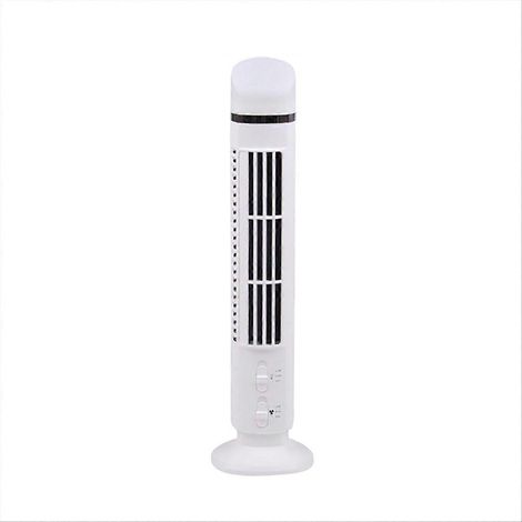 Air refroidisseur ventilateur streamlined ventilateur colonne avec LED USB interface blanc (1/5)