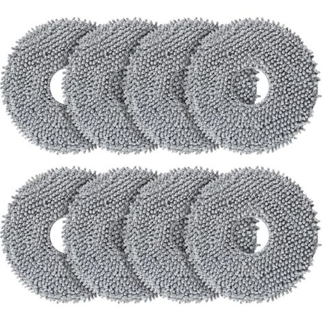 Set of 8 mop pads for Roborock Q Revo/Qrevo MaxV/Qrevo Master/Qrevo Plus/Qrevo Slim/Qrevo Pro/Qrevo S/Qrevo Curv/Qrevo Edge robot vacuum cleaners, replacement accessory set (1/5)