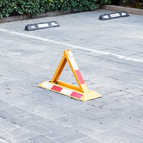 Antivol de stationnement triangulaire renforcé en acier laminé à froid pour emplacement de parking haute résistance (1/5)