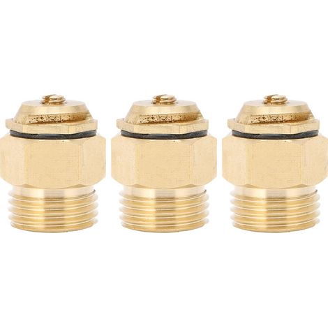 3PCS Buse d'arrosage G1/2 réglable en cuivre micro-asperseur tête pour irrigation jardin (1/5)
