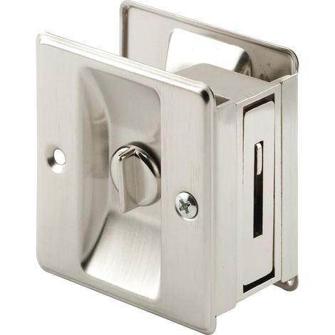 Poche Porte Confidentialité Serrure avec tirette, Nickel satiné (1/5)