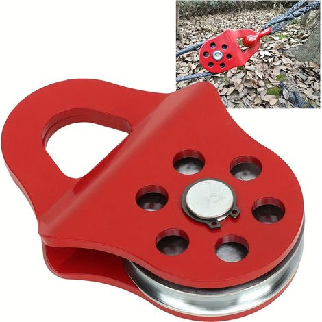 Poulie de Remorquage de Bloc D'arrachement, Bloc D'arrachage de Treuil à capacité , Accessoire de Treuil de Récupération Tout-Terrain Robuste (1/5)